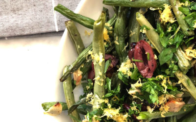 Roasted Green Beans With Garlic & Kalamata Olives
