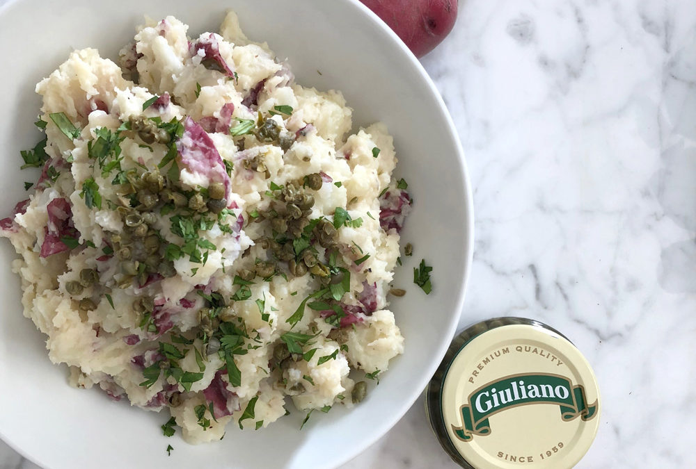 Rustic Mashed Red Potatoes With Capers
