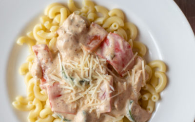 Spicy Veggie Alfredo with Capers