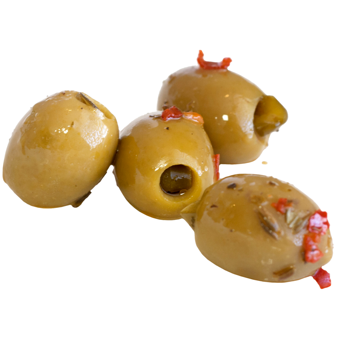 Giuliano Jalapeño Stuffed Olives, Case Giuliano Peppers