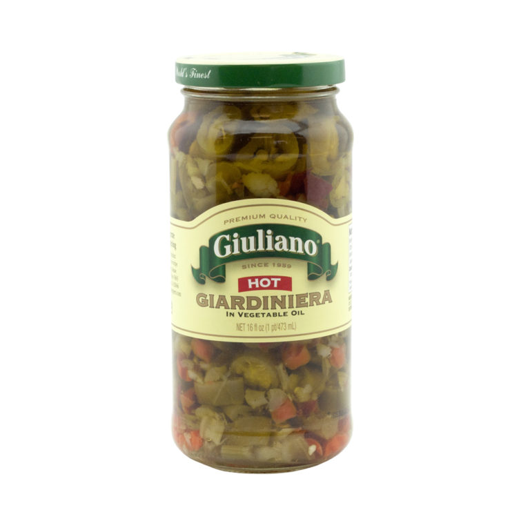 Giuliano Hot Giardiniera, 6 pack Giuliano Peppers